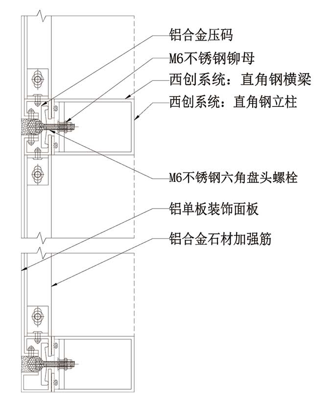 超高平整度鋁板幕墻(圖2)